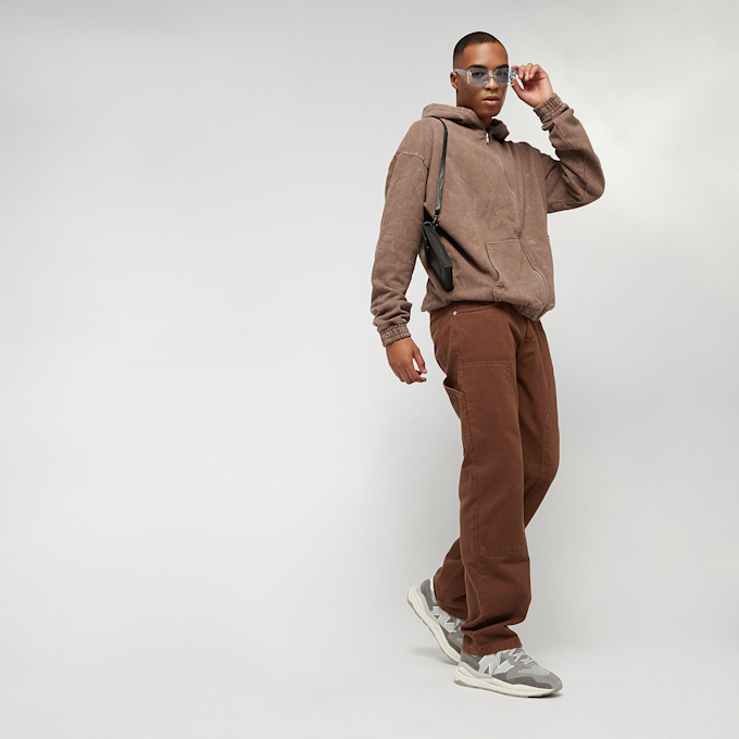 SNIPES Large Old English Logo Oversized Zip Hoodie brun 19056 6