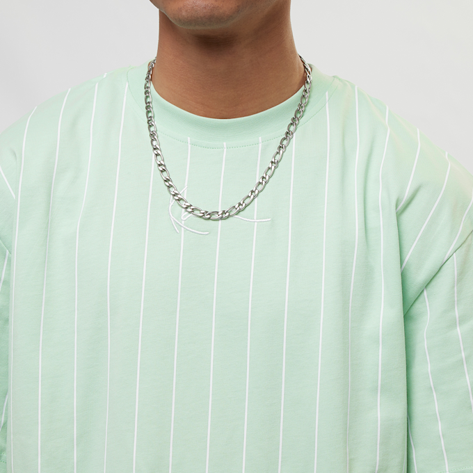 Karl Kani Small Signature Pinstripe Tee vert 19149 3