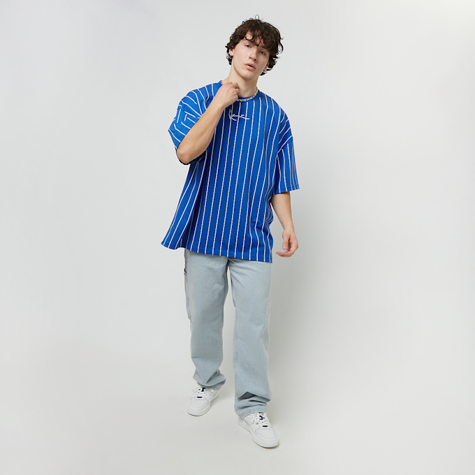 Karl Kani Small Signature Boxy Heavy Jersey Pinstripe Tee plava 19160 4