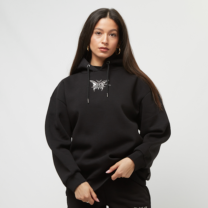 Karl Kani Woven Signature Old English Long Hoodie schwarz 19180 1