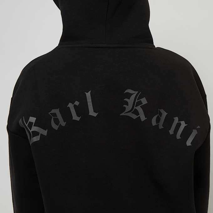 Karl Kani Woven Signature Old English Long Hoodie nero 19180 4