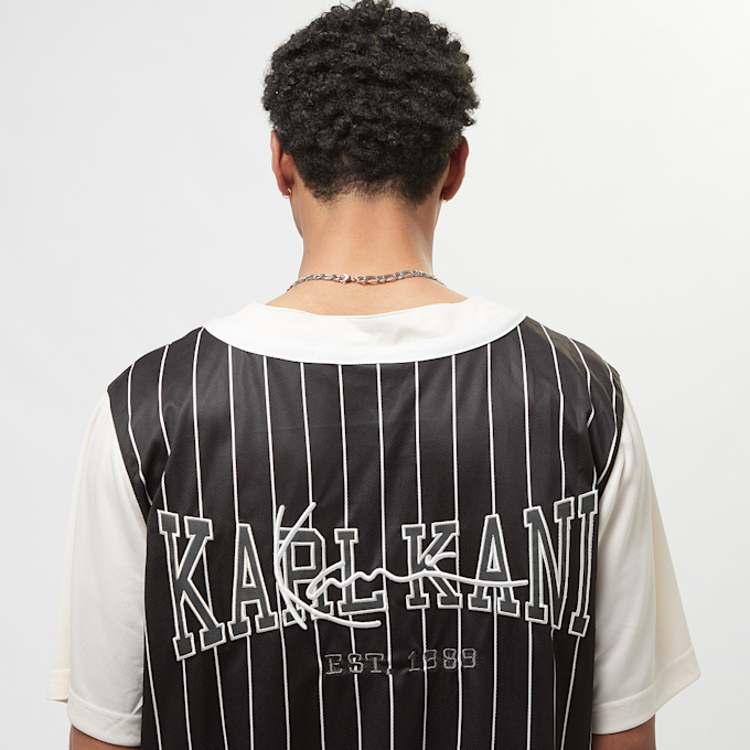Karl Kani OG Block Pinstripe Baseball Shirt nero 19185 4