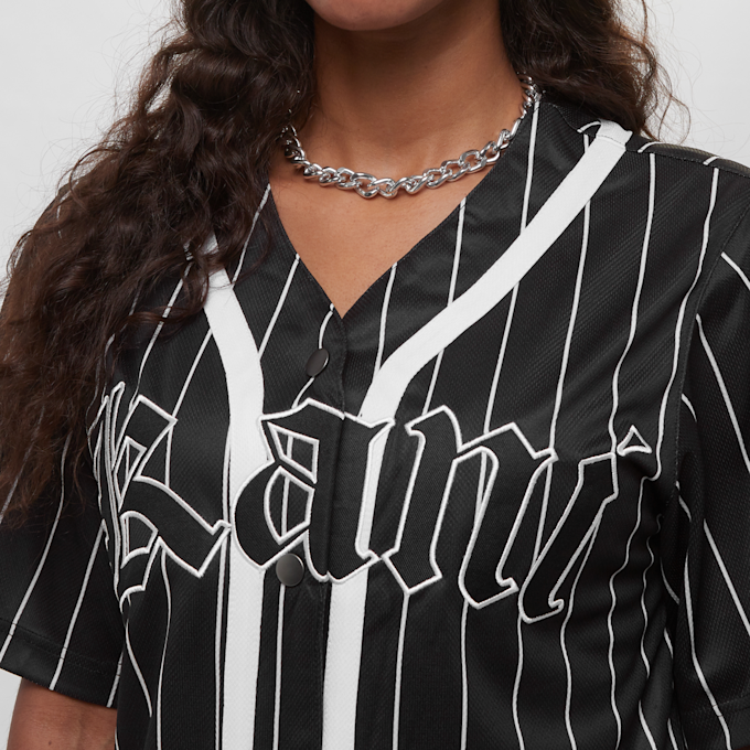 Karl Kani Woven Signature Old English Baseball Shirt negro 19213 3