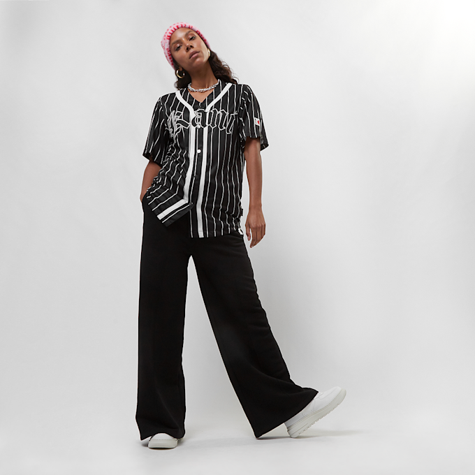 Karl Kani Woven Signature Old English Baseball Shirt noir 19213 5