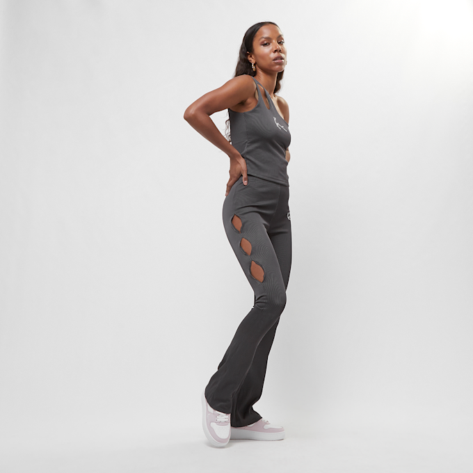 Karl Kani Small Signature One Shoulder Top Bi-Color Rib szary 19215 4