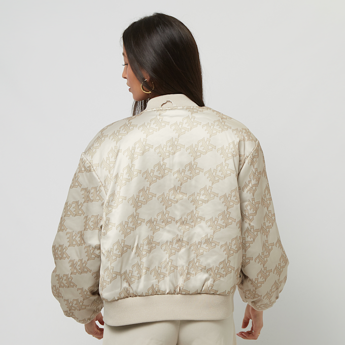 Karl Kani Woven Signature Reversible Satin Bomber Jacket beige 19219 6
