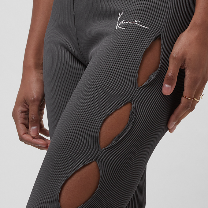 Karl Kani Small Signature Flared Leggings Bi-Color Rib preto 19224 3