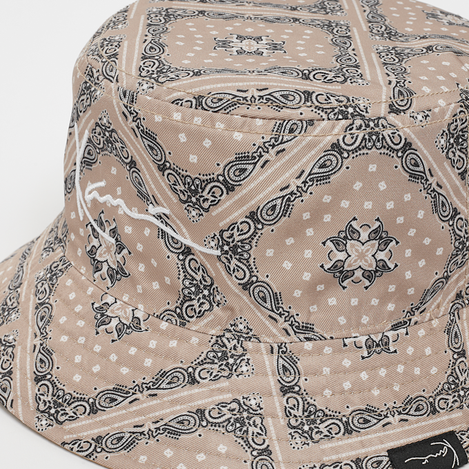 Karl Kani Signature Paisley Riversible Bucket Hat beige 19234 6