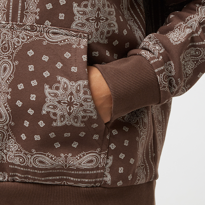 Karl Kani Small Signature Paisley Hoodie brun 19409 4