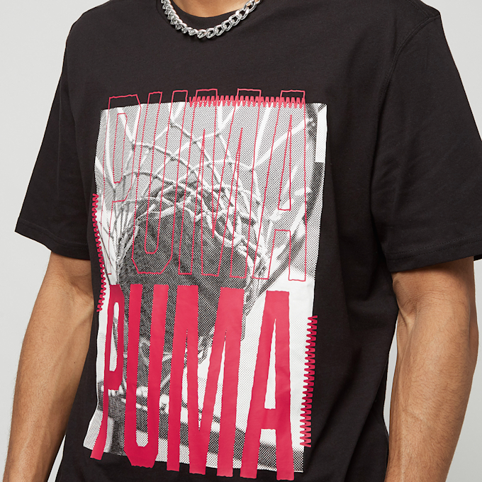 PUMA Hoops Graphic Tee Puma noir 19473 3