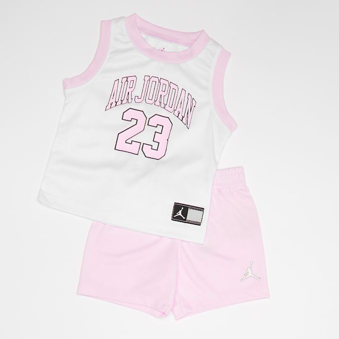 Jordan Muscle Tank a0nd Shorts 2pc Set rosa 20273 1