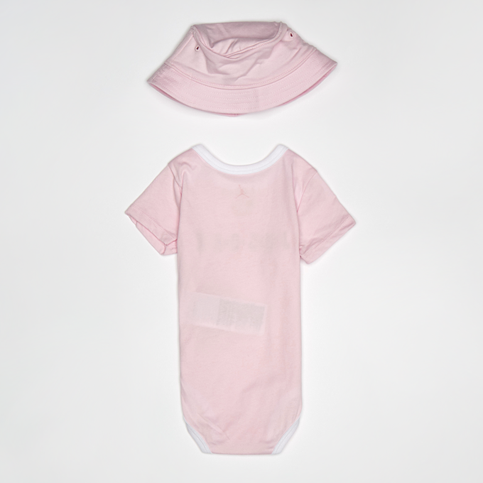 Jordan High Brand Read Bucket Hat & Bodysuit Set (2 Piece) lichtroze 20291 2