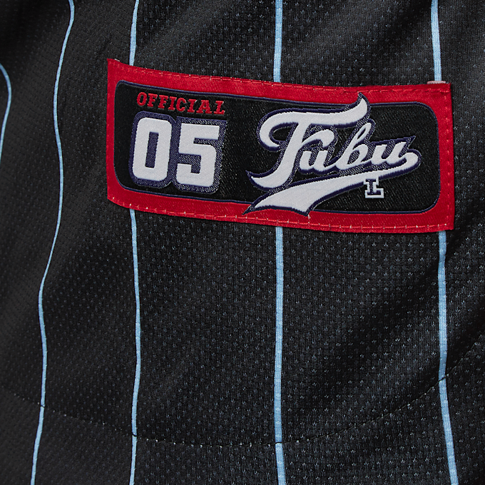FUBU Varsity Pinstripe Baseball Jersey blau 20568 6