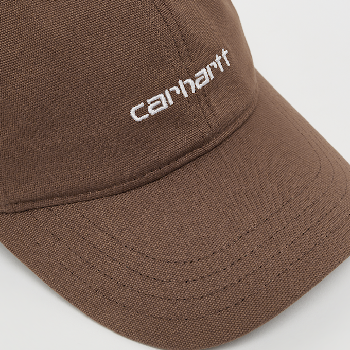 Carhartt WIP Canvas Script Cap castanho 20620 4