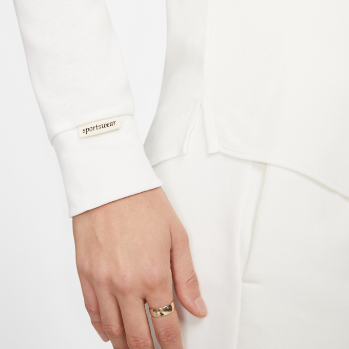 Nike Sportswear Cut Out Long-Sleeve Top bianco 20848 4