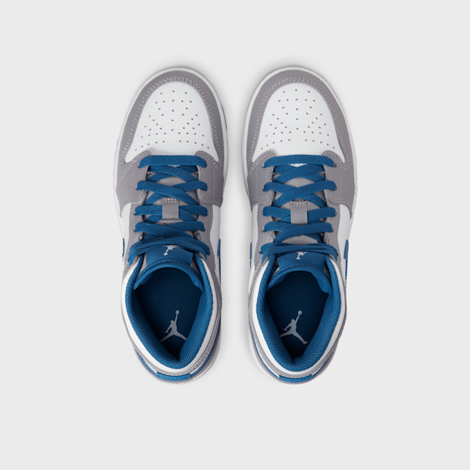 Jordan Air 1 Mid (GS) cinzento 20862 6