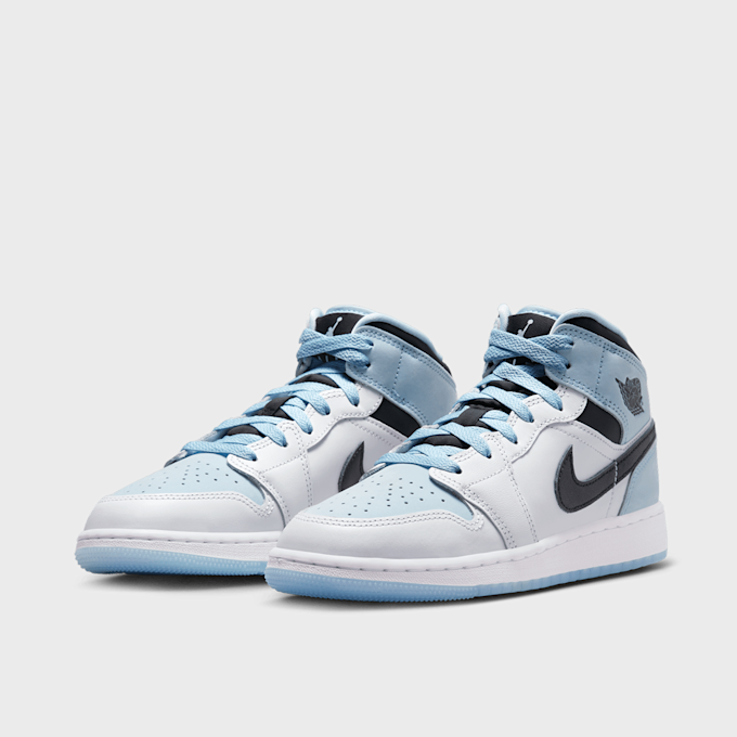 Jordan Air Jordan 1 Mid SE Big Kids' Shoes (GS) blu 20868 3