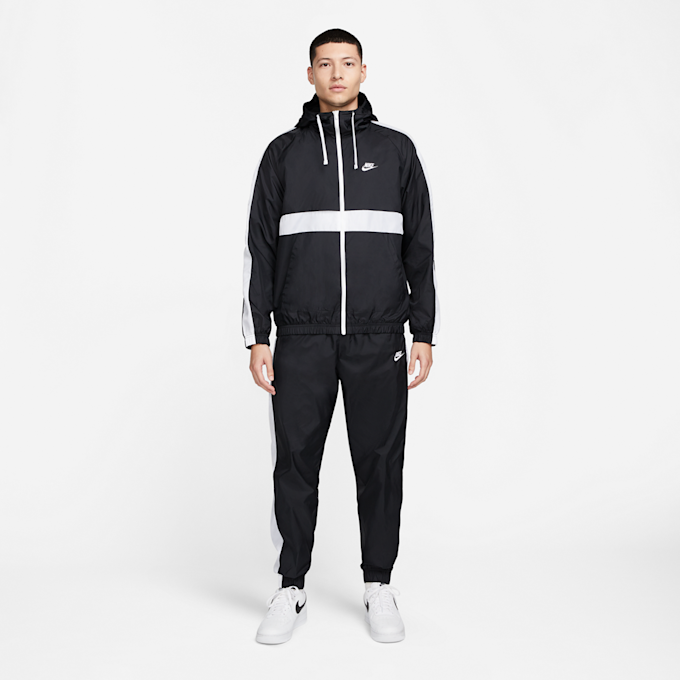 Nike   Sportswear Hooded Woven Tracksuit schwarz 21148 1