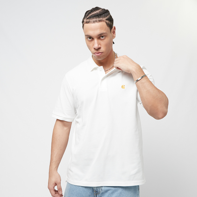 Carhartt WIP S/S Chase Pique Polo wit 21220 1