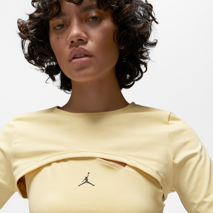 Jordan Sport 2-in-1 Long Sleeve Top żółty 21235 3