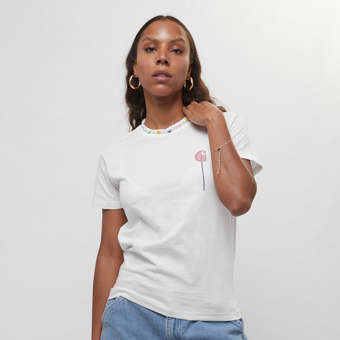 Carhartt WIP W' S/S Lolly T-Shirt branco 21367 1