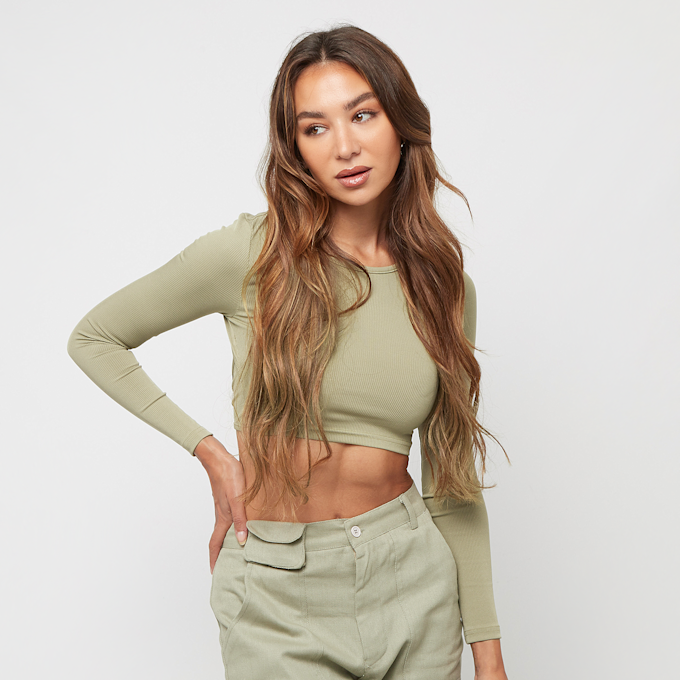 Sixth June Monochrom Crop Top zielony 21450 1