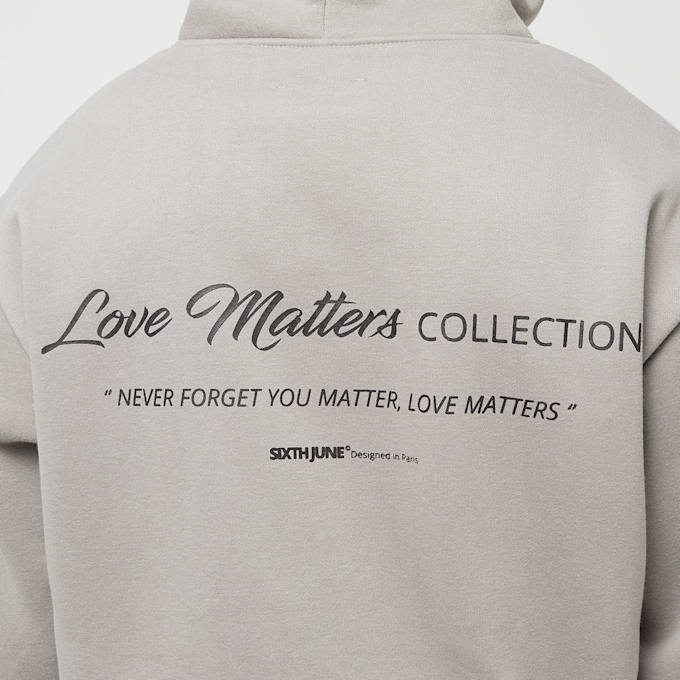 Sixth June Love Matters Zip Hoodie grau 21720 5