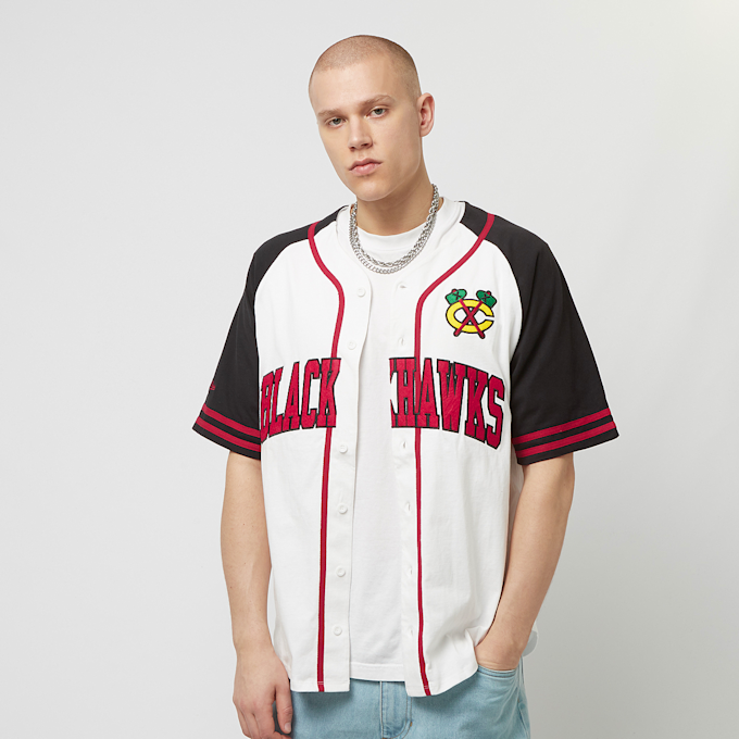 Mitchell & Ness NHL Chicago Blackhawks Practise Day Button Front Jersey blanco 21761 1