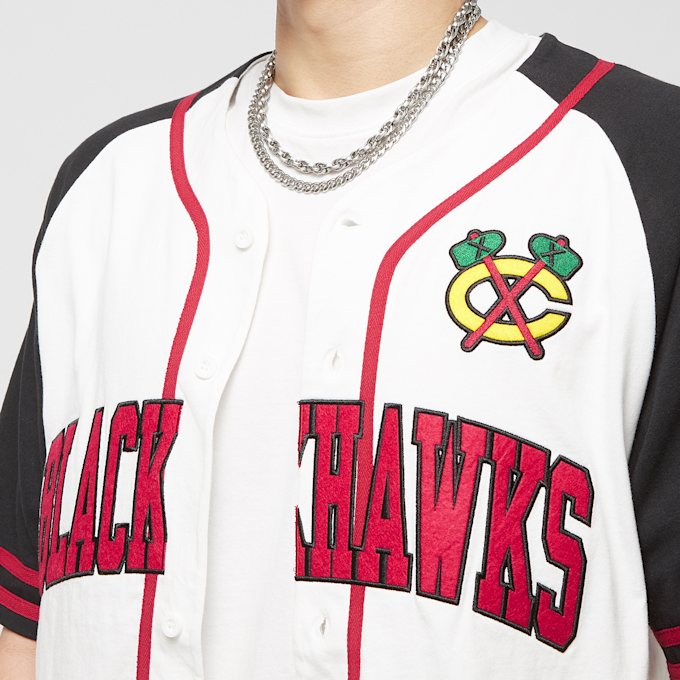 Mitchell & Ness NHL Chicago Blackhawks Practise Day Button Front Jersey blanc 21761 3