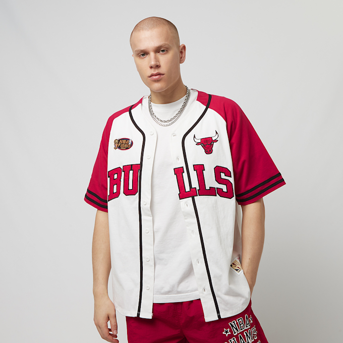 Mitchell & Ness NHL Chicago Blackhawks Practice Day Button Front Jersey weiß 21763 1