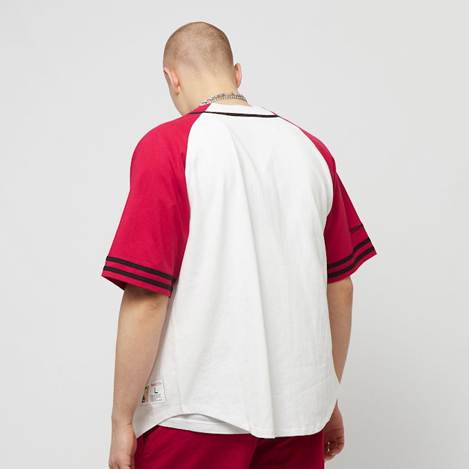 Mitchell & Ness NHL Chicago Blackhawks Practice Day Button Front Jersey weiß 21763 2