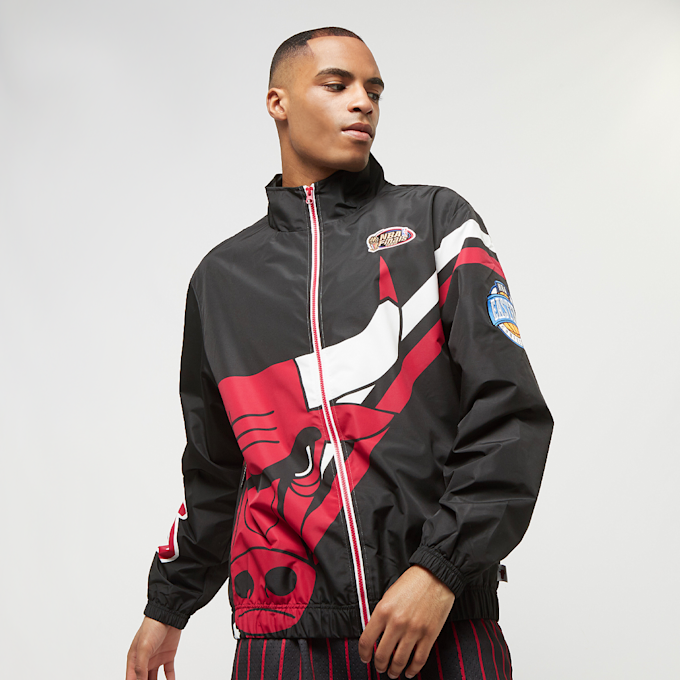 Mitchell & Ness NBA Chicago Bulls Exploded Logo Warm Up Jacket schwarz 21780 1