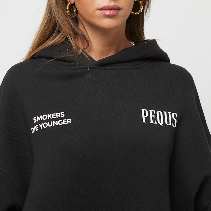 PEQUS Smokers Die Younger Hoodie schwarz 22181 3