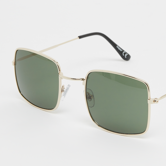 SNIPES Square Sunglasses - gold, green preto 22268 3