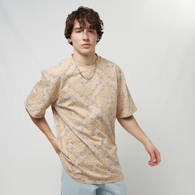 Karl Kani Small Signature Paisley Tee beige 22296 1