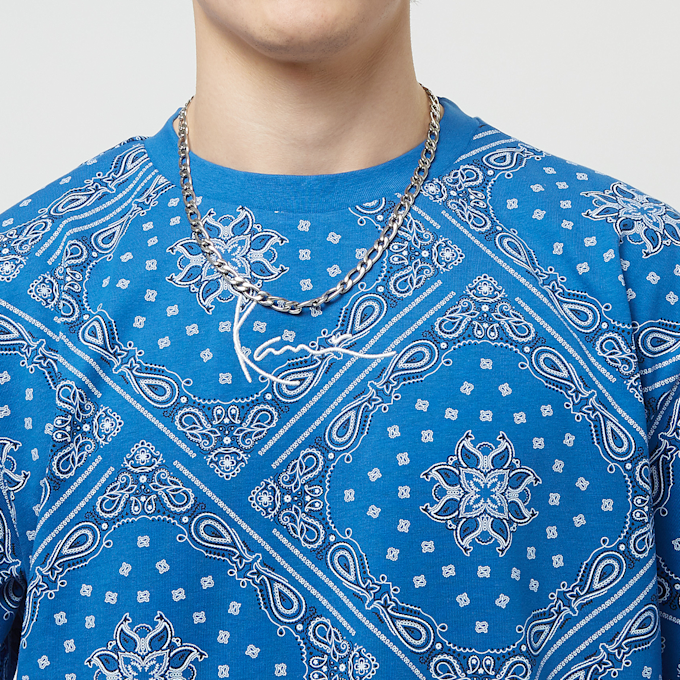Karl Kani Small Signature Paisley Tee bleu 22297 3