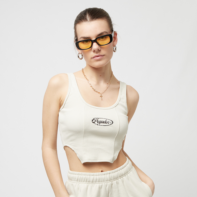 Pegador Buena Rib Corset Top Vintage biały 22605 1