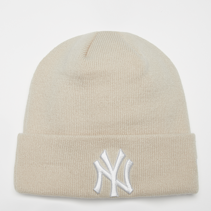 New Era Cuff Beanie Essential MLB New York Yankees beż 22791 1