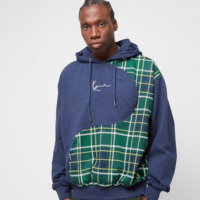 Karl Kani Small Signature Wavy Block Os Hoodie bleu 19791 1