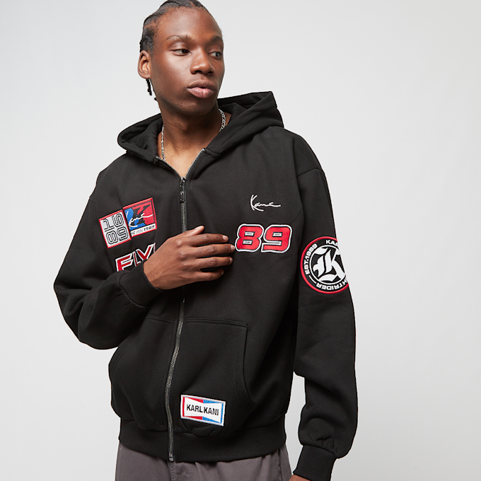 Karl Kani Chest Signature Patch Os Zip Hoodie crna 19804 1