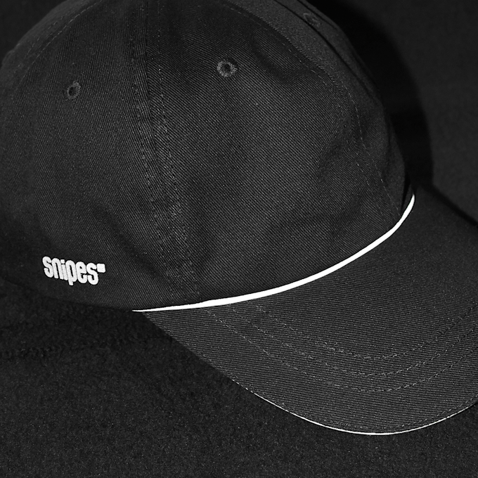 SNIPES Reflective Piping Basic Logo Baseball Cap preto 19808 4