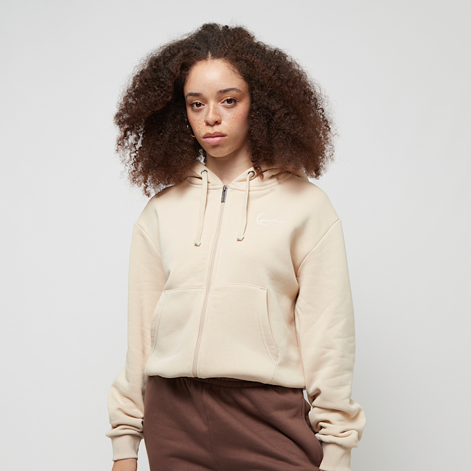 Karl Kani Chest Signature Essential Zip Hoodie beige 19842 1