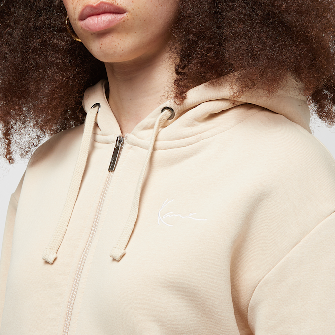 Karl Kani Chest Signature Essential Zip Hoodie bege 19842 3