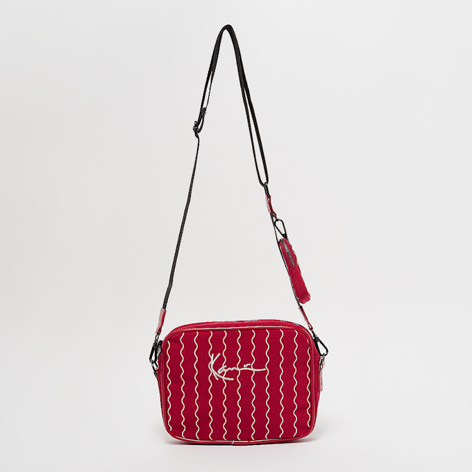 Karl Kani Signature Ziczac Pinstripe Messenger Bag rood 19851 1