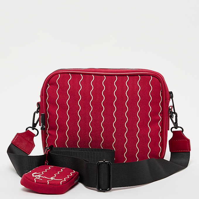Karl Kani Signature Ziczac Pinstripe Messenger Bag rosso 19851 4