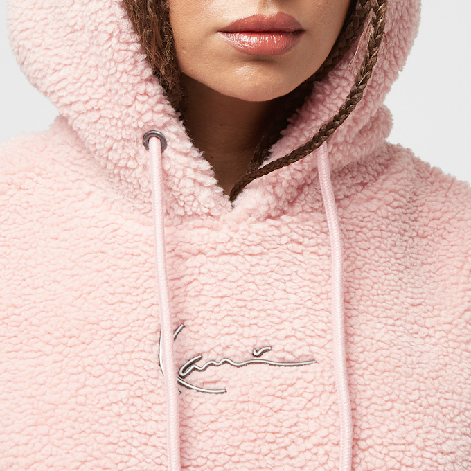 Karl Kani Metal Signature Teddy Os Hoodie rosa 19871 3