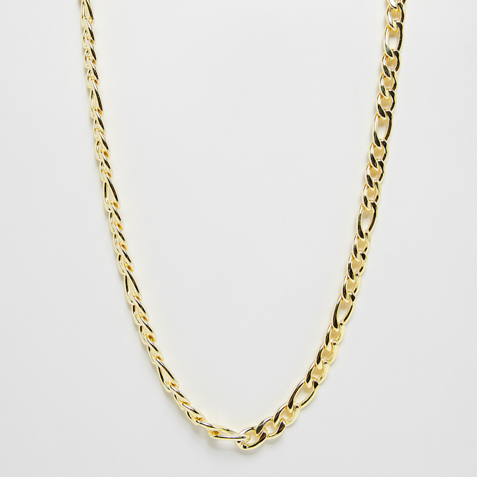 King Ice Italian Figaro Chain 10mm Gold Plated 14K srebrny 19897 1