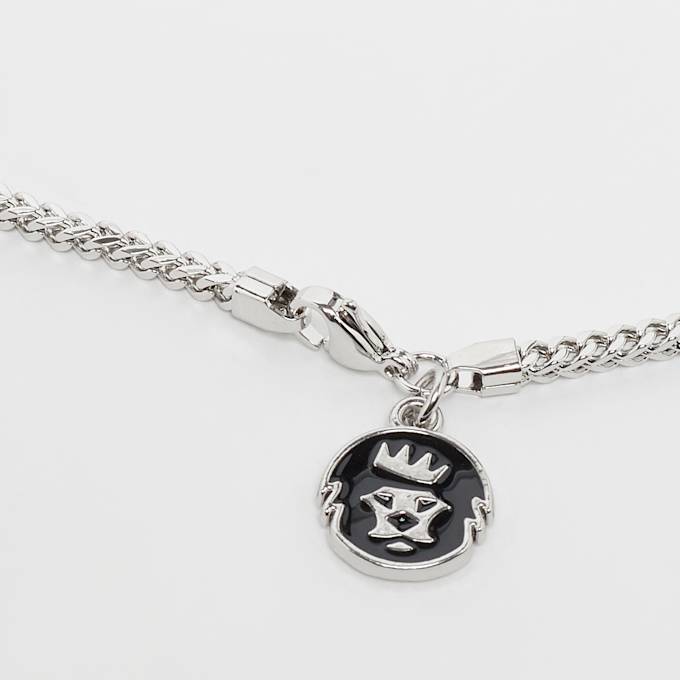 King Ice Rose Thorned Cross Necklace 1.9'' dorado 19902 2