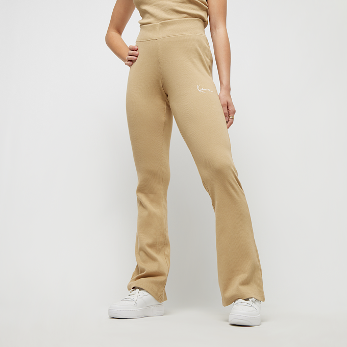 Karl Kani Small Signature Flared Rib Leggings bež 25828 1
