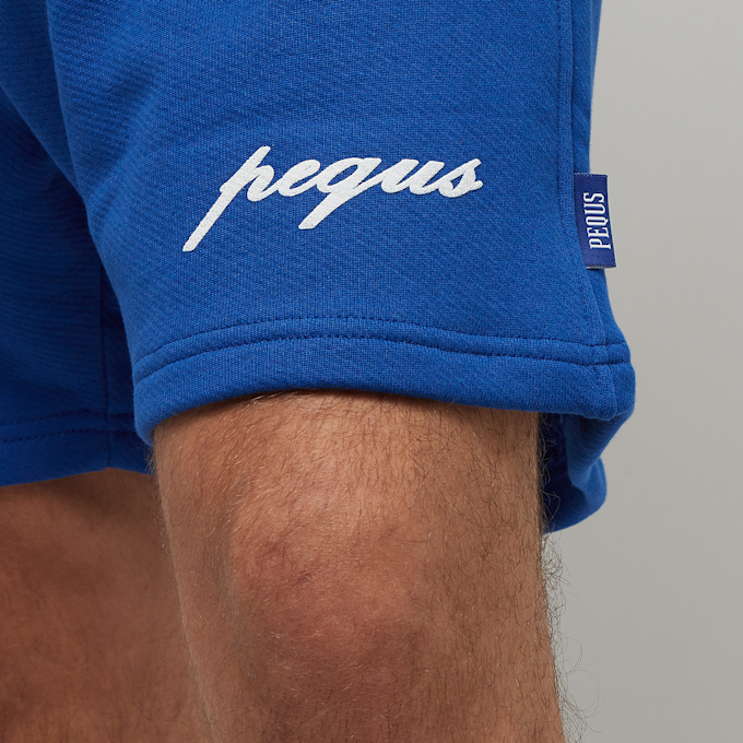 PEQUS Label Sweatshorts blauw 25936 4